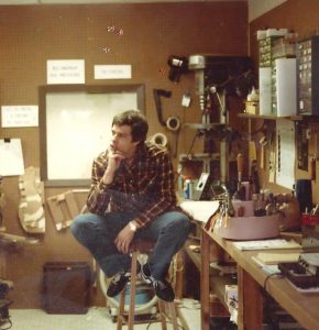 Guitar repair shop, 1983